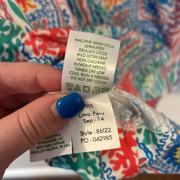 Lilly Pulitzer Christie Dress in Let Minnow Print - Picture 8 of 10